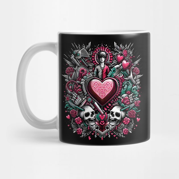 Gothic Romance: A Heart of Skulls and Roses by MakerMind8.2